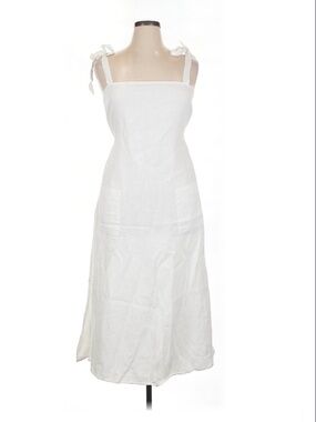 Reformation linen dress white